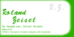 roland zeisel business card